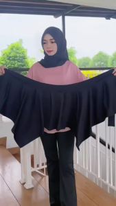 Plus size irregular pants skirt sport casual hiking Zumba gym netball yoga Muslimah sport bootcut pants with skirt pants slack plus size Sport hiking fitness dance skirt pants