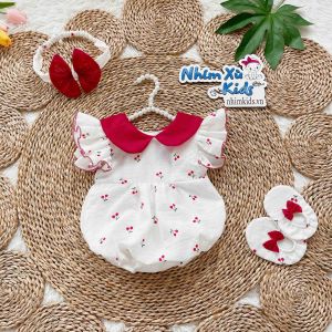 Bodysuit body cánh tiên hoạ tiết chuồn chuồn cho bé sơ sinh - 12kg - A431
