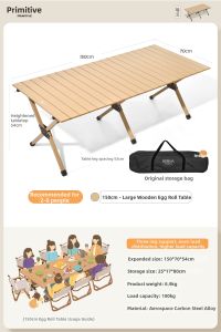 The Primitive | Portable Multifunctional Folding Egg Roll Table