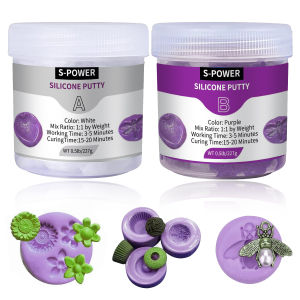 DIY Silicone Molding Putty Kit - Flexible Rubber for Resin Casting, 3D Printing & Crafts Easy Mix Ratio (1A:1B) Beginner Friendly