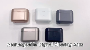 High Quality Rechargeable CIC Hearing Aid for Seniors and Hearing-Impaired Users 4-6-8-10 Channel DSP Sound Amplifier with WDRC Feedback Suppression Noise Reduction and Wind Noise Management Portable Charging Case for Everyday Listening