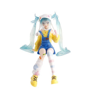 Bandai | Kawaii Hatsune Miku Anime Figure Lollipop Noodle Stopper Series PVC Statue Collectible Desktop Home Decor Ornament Gift