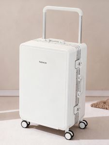 MANLVSHI | Wide Handle New Aluminum Frame Password Silent Large Capacity Travel Suitcase 20 Inch