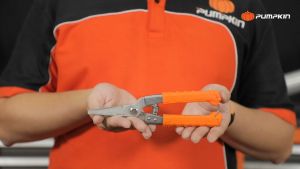 PUMPKIN กรรไกรตัดเหล็ก กรรไกรอเนกประสงค์ สแตนเลส ปากตรง 8 นิ้ว PTT-08UT รหัส 29518 #ตัดวัสดุได้หลากหลาย