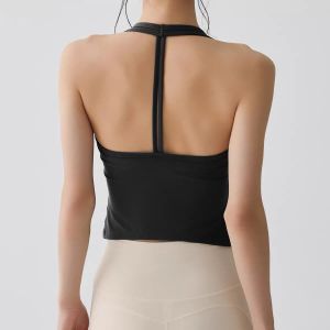Padded Back-Exposing Slimming Quick-Dry Yoga Vest