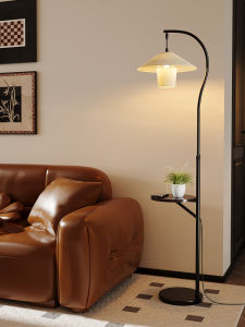 RIYUE | Retro French Stylish Bedside Floor Lamp with Storage