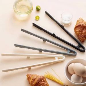 Non‑Slip Kitchen Food Tongs Reusable Serving Tongs Heat Resistant Bread Salad Steak Clip For Home Cooking Baking Barbecue