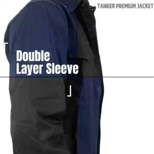 TANKER 100% Cotton Double Layer Sleeve Safety Jacket | Premium Reflective Jacket | Work Jacket | Size S-4XL | TK002
