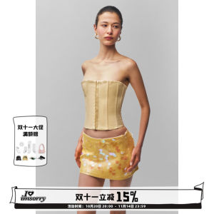 Black Fishbone Waist Cinched Strapless Bralette Adjustable Back Tie Comfortable Fit Short Length Solid Color Womens Top