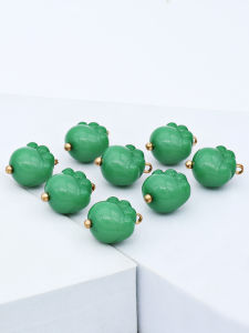 Fashionable Cat Claw Shaped Buttons Colorful Silk Geometric Pattern Shirt Decorative Accessories Qipao Embellishments