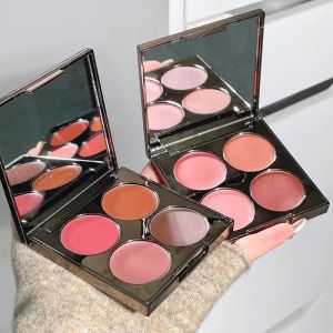Korean Style Four Color Blush Palette Multi Color Combination Expanding Color Powder Peach Natural Youthful Student Daily Blush Cream