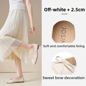 Josiny | French Style Mary Jane New Spring Shoes Bow Slip-On Soft Sole Ballet Flats