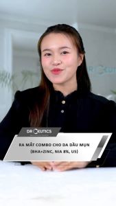 Bộ Chăm Sóc Da Dầu Mụn Viêm Drceutics - BHA 2% + Zinc PCA 1% (30g) + Niacinamide 8% (30g) + Gel Dưỡng Ẩm Dual Urea 5% (50g)