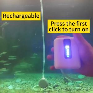 รุ่นใหม่ พกพา ออกซิเจนตู้ปลา ออกซิเจนปลา ใช้งานต่อเนื่อง70ชั่วโมง หัวชาจต์ USB ปั้มออกซิเจนตู้ปลา รูคู่ อ็อกซิเจนพกพา ปั้มลมขนาดเล็ก อุดมด้วยออกซิเจน เหมาะสำหรับตกปลากลางแจ้ง เลี้ยงปลาเลี้ยงกุ้ง เสียงเงียบ ลมแรง