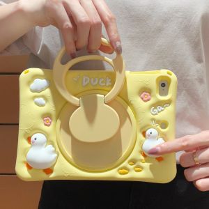 【】 Nóng di động giải nén vịt Silicone + PC Vỏ bảo vệ máy tính bảng với chủ cho Samsung Tab T290/T295(8.0 ")A7 Lite(8.7")T510/t515 (10.1 ") a8 (10.5")S6 Lite/A7(10.4 ") A9(8.7") A9 +(11 ") loạt