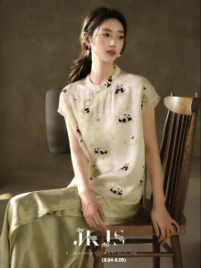 JK&JS | Traditional Chinese Style Printed Shirt New Design