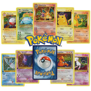 151Pcs 1996 1st Edition Pokemon Foil Flash Cards Pikachu Charizard Blastoise Venusaur Mewtwo Game Collection Cards