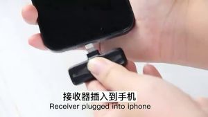 ไมโครโฟนไร้สายWireless Microphoneไมโครโฟนไร้สายแบบพกพาสําหรับios/Type-Cไมค์ไร้สายหนีบเสื้อ ไมค์หนีบปกเสื้อB213