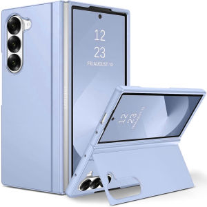 เคสพับ7สำหรับ Samsung Galaxy พร้อมขาตั้งที่มองไม่เห็นปรับได้เคสป้องกันการกระแทกบางบางแข็ง PC ชั้นของ Daul สำหรับ Galaxy Z Fold 6เคสพับได้5เคสพับ Z 4