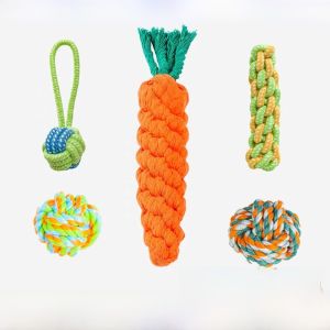ของเล่นกระตุ้นการเล่นสำหรับสุนัข กระดูกที่ทนทาน รูปปมเชือก ของเล่นสำหรับสุนัขขนาดกลางและขนาดเล็ก ช่วยให้สุนัขไม่เครียด ของเล่นสุนัขสำหรับเล่นด้วยกัน
