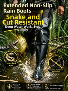 Snake Resistant Slip-proof Waterproof Thickening Tall Rain Boots