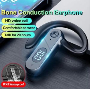 💖Bản gốc + Miễn phí vận chuyển + cá tuyết💖Dẫn truyền âm thanh qua xương Tai nghe bluetooth chống rơi không tai V28 bluetooth không dây tai nghe 5.2 điều khiển bằng giọng nói trả lời giảm tiếng ồn gọi chế độ chuyển động màn hình LED kỹ thuật số hiển thị