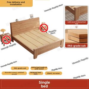 WQIN | Modern Wooden Bed with Storage