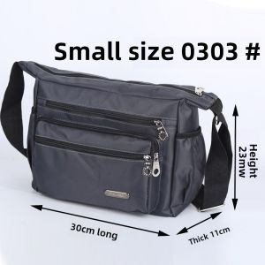 Large Capacity Oxford Cloth Mens Crossbody Bag Business Travel Bag Multi-Layer Single Shoulder Bag Backpack for Men