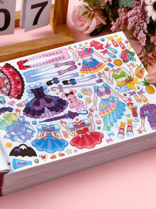 สำหรับการแต่งตัวหนังสือสติกเกอร์ 2 โรงเรียนอนุบาล 5 เด็กหญิง 3-6 ขวบของเล่น