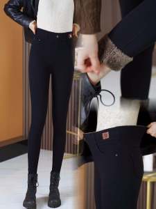 กางเกงขายาวทรงดินสอเอวสูงสำหรับผู้หญิง ทรงสลิมฟิต กางเกงขายาวลำลอง ทรงเข้ารูป ผลิตจากผ้าโพลีเอสเตอร์ 100%