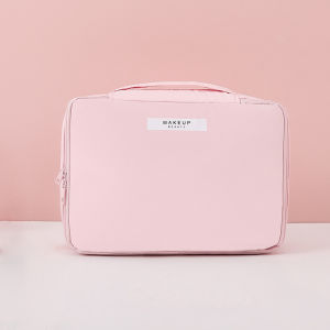 GStar Ins Women Cosmetic Bag 2 in 1 Large Capacity Square Wash Makeup Bag Portable Waterproof Travel Storage Organizer Bag