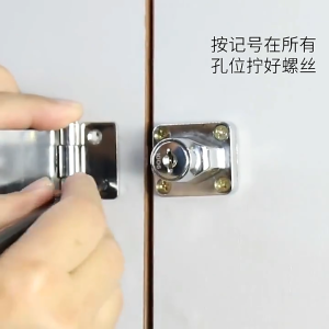 Self Locking Cabinet Padlock Sturdy Wearproof With 2 Keys Alat Rumah Locker Cupboard Daily Safety Hardware