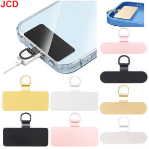 JCD 1/4pcs Universal Metal Phone Lanyard Gasket Patch Durable Ultra Thin Mobile Phone Sling Rope Card Clip Strap Hang Cord Tab