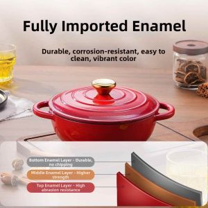  Versatile Cast Iron Enamel Pot