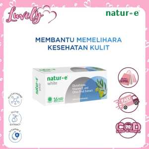 Natur-E White Kapsul Glutatione Vit.E Olive Fruit Extract Isi 16/32