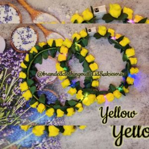 (24 KUNTUM) BANDO MAHKOTA LED / NON-LED | BANDO FLOWER CROWN LINGKAR | BANDO BUNGA MAHKOTA | BANDO NATAL | BANDO PESTA | BANDO MAHKOTA BRIDAL SHOWER | FCF-7860 | FCF-7866