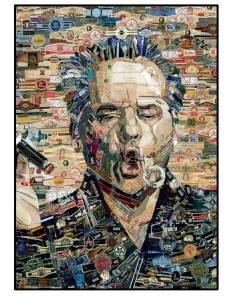 Retro American Movie Poster Decorative Painting with Frame for Bar Study Room Cigar Poster Smoke Label Vintage Wall Art