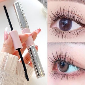 【Grilrigrin】Double Head Mascara Thick Long Smudge-proof Eyelashes 4D 2in1 Brush Eyelashes Lengthening Waterproof Mascara Eyes Cosmetics