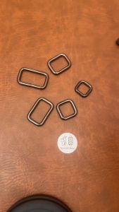 Khoen Vuông Khoen Chữ Nhật Hợp Kim Mạ Đen Khói Dày 4.7mm Nhiều Size Phụ Kiện Làm Túi Xách Da Handmade DIY