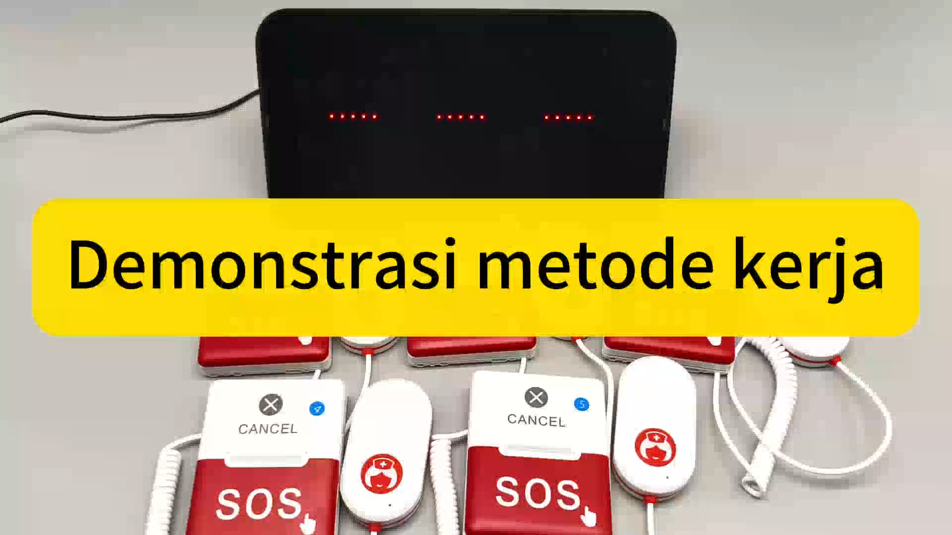 Tanggap Cepat Keadaan Darurat! Alarm Panggilan Perawat dengan Tombol SOS untuk Keselamatan Pasien.