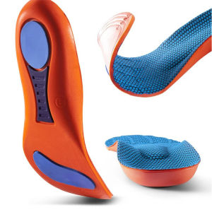 Sport Orthopedic Insole Running High Jump Shoe Insole Arch Support Plantar Fasciitis Men Women Shock Absorbing Non Slip Shoe Pad