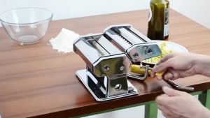 Pasta Maker Atlas Gilingan Mie Molen Pangsit Cetakan Mie Penggiling Pencetak Pasta Kue | Mesin Gilingan Mie / Gilingan Molen / Gilingan Pasta Ketebalan 9 Ukuran