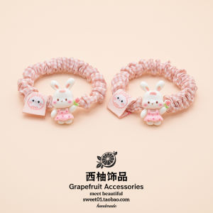 Phụ Kiện Tóc Dễ Thương Hình Thỏ Màu Hồng Cho Bé Gái Dễ Thương Phụ Kiện Tóc Buộc Tóc Cao Thẩm Mỹ Phụ Kiện Tóc Đa Năng