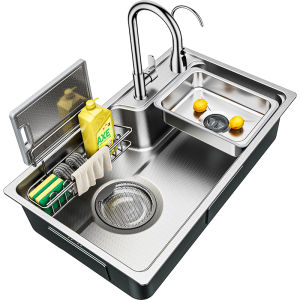 JIAYUN | SUS304 Stainless Steel Kitchen Sink Large Single Bowl