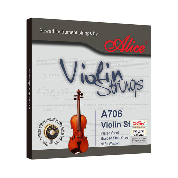 Alice Violin String Set A703/706 Full Set 1 String 2/3/4 String Violin ...