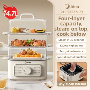 Midea | Multipurpose Steamer Pot Home Cooking Integrated Steamer Square 3 Layers