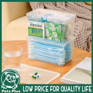 ★Same Day Shipping★ Large Transparent Storage Boxes Containers with Lids Small Clear Plastic Box for Mask Packaging LZC-Mask-Box