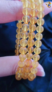 Collection Ceiling Grade Natural Yellow Amber Heart Sutra Bracelet