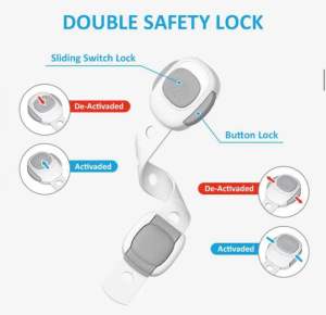 (ส่งจากไทย) ตัวล็อคแกะ ช่วยป้องกันเด็กเปิดแกะหยิบสิ่งของภายในตู้หรือแกะ 1 แพ็ค 2 ชิ้น