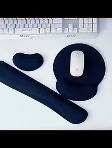 Ayuqi® Mouse Pad Wrist Support Rest Ergonomic Mouse Pad Wireless Massage Mat Memory Cotton Foam